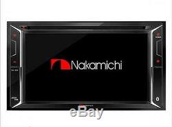 NAKAMICHI Double-Din 6.2 Touchscreen Car Stereo DVD/CD/USB/Bluetooth/SDHC 2-DIN