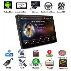 NEW 10.1 Double 2DIN Car Android 8.1 Stereo Radio Player 4G WIFI GPS Navi