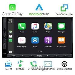 NEW ATOTO SA102 7in Double 2 DIN Car Stereo Carplay/Android Auto Bluetooth SD FM