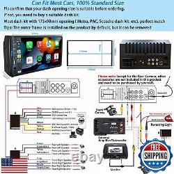 Naifay Double Din Car Stereo with Dash Cam 7INCH Touchscreen Car Radio Rece
