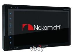 Nakamichi NA3605 6.8 Double DIN CD/DVD USB Receiver Apple CarPlay Android Auto