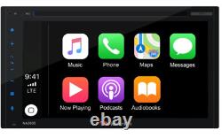 Nakamichi NA3605 6.8 Double DIN CD/DVD USB Receiver Apple CarPlay Android Auto