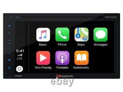 Nakamichi NA3605 6.8 Double DIN CD/DVD USB Receiver Apple CarPlay Android Auto