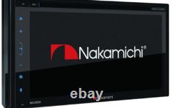 Nakamichi NA3605 6.8 Double DIN CD/DVD USB Receiver Apple CarPlay Android Auto