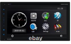 Nakamichi NA3605 6.8 Double DIN CD/DVD USB Receiver Apple CarPlay Android Auto