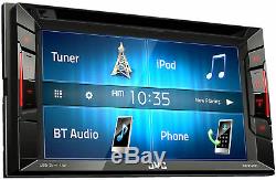 New JVC KW-V140BT 6.2 Touchscreen Double Din Bluetooth DVD Player Car Stereo