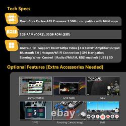 OBD2+ 7 Android 10 2+32GB Double 2 DIN GPS Stereo Radio Car Auto Play Wifi DSP