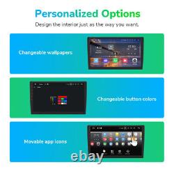 OBD+10.1 Multimedia Android 12 8-Core 6GB GPS Car Stereo Double DIN CarPlay DSP