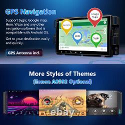 OBD+CAM+DVR+Double Din Android 10 8 Car Stereo GPS Navigation For Chevrolet GMC