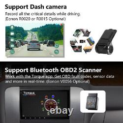 OBD+CAM+DVR+Double Din Android 10 8 Car Stereo GPS Navigation For Chevrolet GMC
