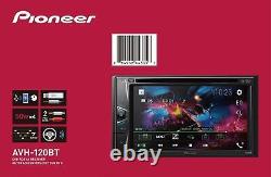 PIONEER AVH-120BT 6.2 Double Din Car Stereo DVD USB Bluetooth Bluetooth Radio