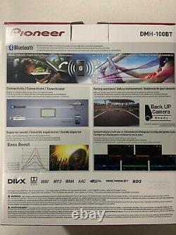 PIONEER DMH-100BT 6.2 Double Din Car Stereo DVD MP3 CD USB Bluetooth Radio