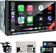 Plz 7 Wireless Double Din Car Stereo Apple Carplay Radio Qled Screen For Car