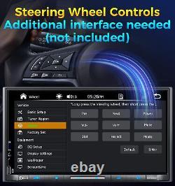 PLZ 7 Wireless Double Din Car Stereo Apple Carplay Radio QLED Screen for Car