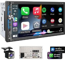PLZ 7 Wireless Double Din Car Stereo Apple Carplay Radio Screen for Car Audi