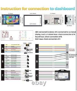 PLZ 7 Wireless Double Din Car Stereo Apple Carplay Radio Screen for Car Audio R