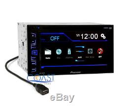 Pioneer AVH-190DVD 6.2 Touchscreen Double Din Car Radio MP3 DVD Audio Receiver