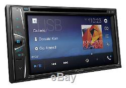 Pioneer Avh-110bt Car Double Din 6.2 Touchscreen Usb DVD CD Bluetooth Stereo