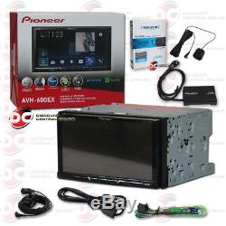 Pioneer Avh-600ex Car 2din 7 LCD DVD Bluetooth Stereo Plus Sirius XM Tuner