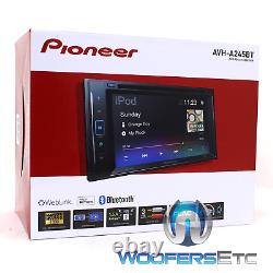 Pioneer Avh-a245bt Car Stereo Double Din CD DVD Bluetooth Weblink Mirroring New