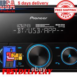 Pioneer Bluetooth Car Stereo Receiver Bass Audio System Double Din Radio
