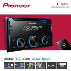 Pioneer Bluetooth Car Stereo Receiver Bass Audio System Double Din Radio