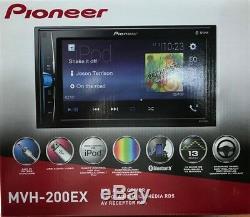 Pioneer MVH-200EX Double DIN Bluetooth In-Dash Digital Media Car Stereo