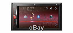 Pioneer Mvh-A210vbt Car Radio Stereo Mp3 Usb Aux In Bluetooth Double Din Rev Cam