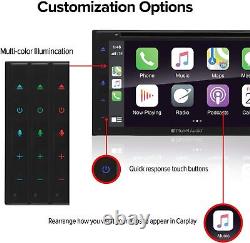 Planet Audio Double Din Apple CarPlay Android Auto Bluetooth Car Stereo System