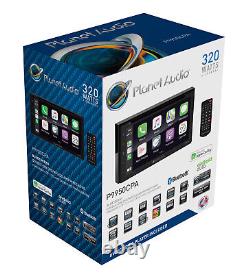 Planet Audio Double Din Apple CarPlay Android Auto Bluetooth Car Stereo System