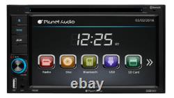 Planet Audio P9628B Double DIN Bluetooth In-Dash DVD/CD Car Stereo Receiver