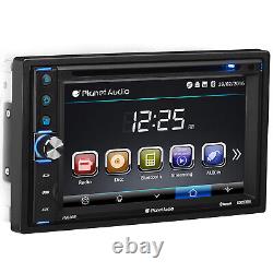 Planet Audio P9630B Double Din Touchscreen Bluetooth Car Audio Stereo System
