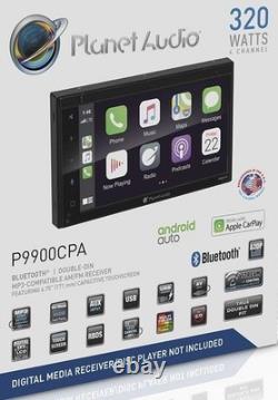 Planet Audio P9900CPA Car WIRELESS Apple CarPlay Android 2-Din 6.75'' Bluetooth
