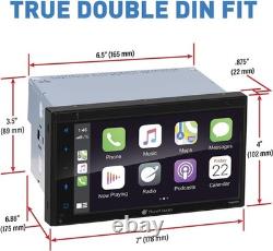 Planet Audio P9900CPA Car WIRELESS Apple CarPlay Android 2-Din 6.75'' Bluetooth