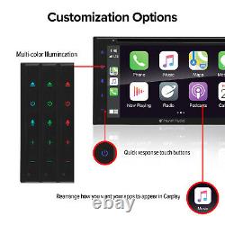 Planet Audio P9950CPA Double Din Apple CarPlay Android Auto Car Stereo System