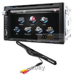 Power Acoustik 2 DIN Car Stereo, DVD, Bluetooth Radio with Backup Camera