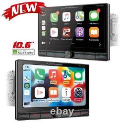 Power Acoustik CPAA-70D10M 10.6? Double DIN Car HD Floating Touchscreen Monitor