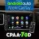 Power Acoustik Cpaa-70d Double Din 7 Dvd Player Usb Apple Carplay Android Auto