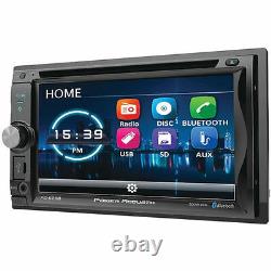 Power Acoustik PD625B 6.2 Double Din Receiver With Bluetooth DVD Car Stereo