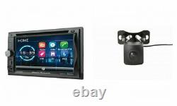Power Acoustik PD-625B Double DIN Bluetooth DVD/CD Car Stereo with Backup Camera