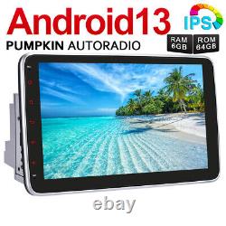 Pumpkin Double DIN 10.1 Android 13.0 Car Stereo Carplay 6GB 64GB Head Unit WiFi