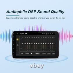 Pumpkin Double DIN 10.1 Inch Android 13 Car Stereo Carplay 6GB 64GB DSP USB WiFi