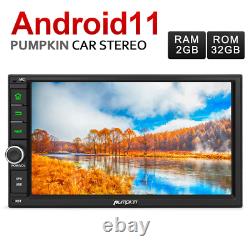 Pumpkin Double DIN 7 Android 11 Car Radio Stereo 2GB+32GB GPS Navi Head Unit