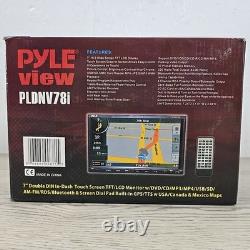 Pyle Double DIN 7 LCD Touchscreen GPS Car Stereo with Bluetooth NEW