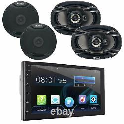 Pyle PLINTBL7 Double DIN Bluetooth USB Radio, Clarion 6x9 & 6.5 Car Speakers