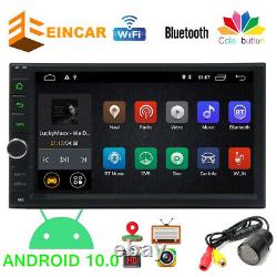 Quad Core Android 10.0 4G WIFI 7 Double 2DIN Car Radio Stereo GPS No DVD Player