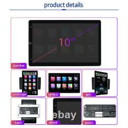 Rotatable 10.1'' Android 10.1 Touch Screen Car Stereo Radio GPS Wifi Double 2DIN