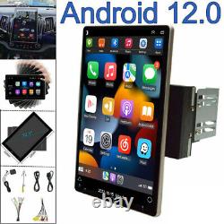 Rotatable 10.1 Android 12 Touch Screen Car Stereo Radio GPS WIFI BT Double 2DIN