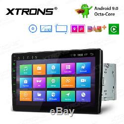 Rotatable 10.1 Android 9.0 Octa Core Double 2 DIN Car Stereo Radio GPS DVD 4K