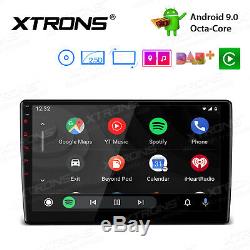 Rotatable 10.1 Android 9.0 Octa Core Double 2 DIN Car Stereo Radio GPS DVD 4K